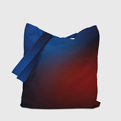 Сумка-шопер Красно синий градиент, цвет: 3D-принт