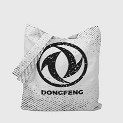 Сумка-шоппер Dongfeng с потертостями на светлом фоне