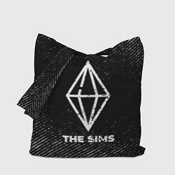 Сумка-шоппер The Sims с потертостями на темном фоне