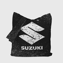 Сумка-шоппер Suzuki с потертостями на темном фоне