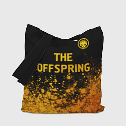 Сумка-шопер The Offspring - gold gradient: символ сверху, цвет: 3D-принт