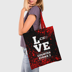 Сумка-шопер Counter Strike 2 love классика, цвет: 3D-принт — фото 2