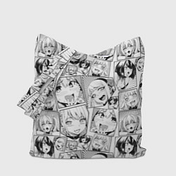 Сумка-шопер Anime hentai ahegao, цвет: 3D-принт