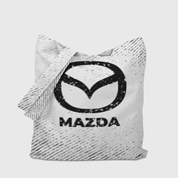 Сумка-шоппер Mazda с потертостями на светлом фоне