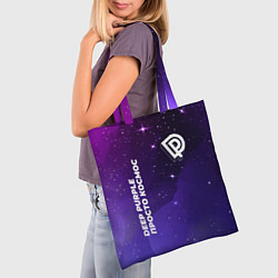 Сумка-шопер Deep Purple просто космос, цвет: 3D-принт — фото 2