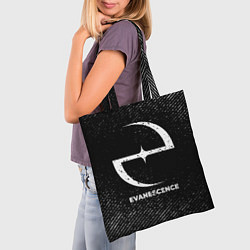 Сумка-шопер Evanescence с потертостями на темном фоне, цвет: 3D-принт — фото 2