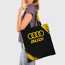 Сумка-шопер Audi - gold gradient, цвет: 3D-принт — фото 2