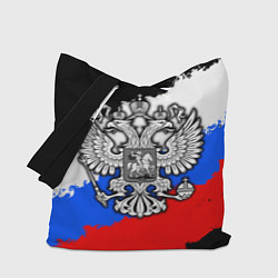 Сумка-шопер Триколор - герб РФ, цвет: 3D-принт