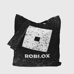 Сумка-шоппер Roblox с потертостями на темном фоне