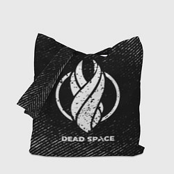 Сумка-шопер Dead Space с потертостями на темном фоне, цвет: 3D-принт