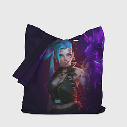 Сумка-шоппер Jinx art arcane league of legends
