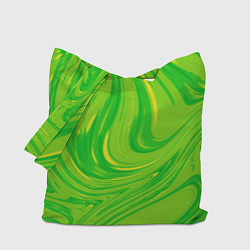 Сумка-шоппер Насыщенный зеленый абстракция