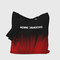 Сумка-шопер Imagine Dragons red plasma, цвет: 3D-принт
