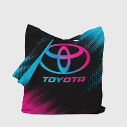 Сумка-шопер Toyota - neon gradient, цвет: 3D-принт