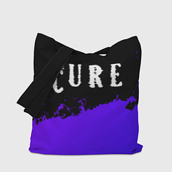 Сумка-шоппер The Cure purple grunge