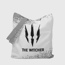 Сумка-шоппер The Witcher glitch на светлом фоне
