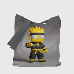 Сумка-шопер Bart Simpson - ninja - Japan, цвет: 3D-принт