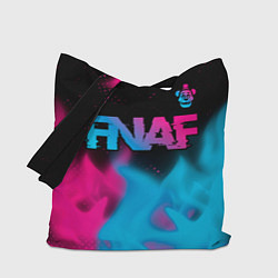 Сумка-шоппер FNAF - neon gradient: символ сверху