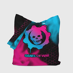 Сумка-шоппер Gears of War - neon gradient
