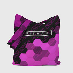 Сумка-шопер Hitman pro gaming: символ сверху, цвет: 3D-принт