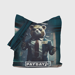 Сумка-шопер Payday 3 bear, цвет: 3D-принт