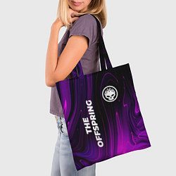 Сумка-шопер The Offspring violet plasma, цвет: 3D-принт — фото 2