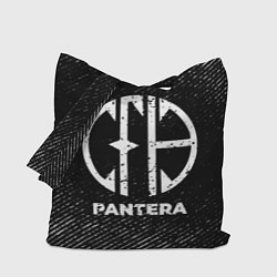 Сумка-шопер Pantera с потертостями на темном фоне, цвет: 3D-принт