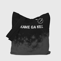 Сумка-шоппер Akame ga Kill glitch на темном фоне: символ сверху