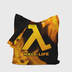 Сумка-шопер Half-Life - gold gradient, цвет: 3D-принт
