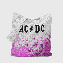 Сумка-шоппер AC DC rock legends: символ сверху