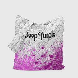 Сумка-шопер Deep Purple rock legends: символ сверху, цвет: 3D-принт