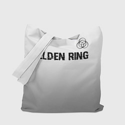 Сумка-шоппер Elden Ring glitch на светлом фоне: символ сверху