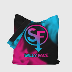 Сумка-шопер Sally Face - neon gradient, цвет: 3D-принт