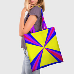 Сумка-шопер Абстракция геометрическая, цвет: 3D-принт — фото 2