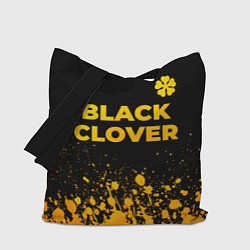 Сумка-шоппер Black Clover - gold gradient: символ сверху