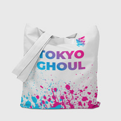 Сумка-шоппер Tokyo Ghoul neon gradient style: символ сверху