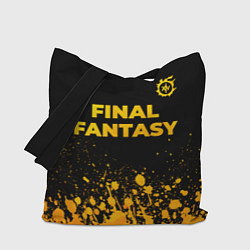 Сумка-шоппер Final Fantasy - gold gradient: символ сверху