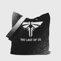 Сумка-шопер The Last Of Us glitch на темном фоне, цвет: 3D-принт