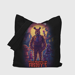 Сумка-шопер Five Nights at Freddys horror, цвет: 3D-принт