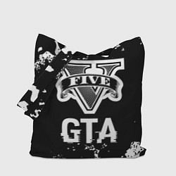Сумка-шоппер GTA glitch на темном фоне