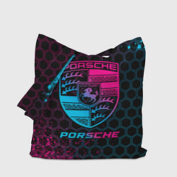Сумка-шоппер Porsche - neon gradient