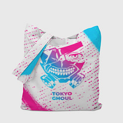 Сумка-шопер Tokyo Ghoul neon gradient style, цвет: 3D-принт
