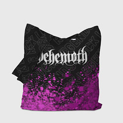 Сумка-шоппер Behemoth rock legends: символ сверху