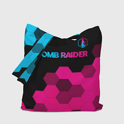 Сумка-шоппер Tomb Raider - neon gradient: символ сверху