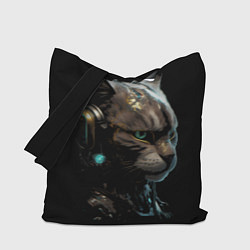 Сумка-шопер Кибер кот, цвет: 3D-принт