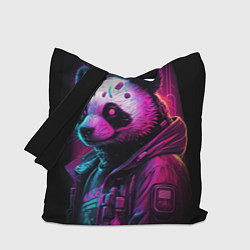 Сумка-шоппер Panda cyberpunk