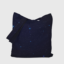 Сумка-шоппер Тёмный космос и синие звёзды