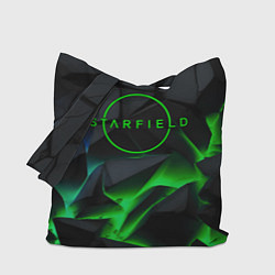 Сумка-шопер Stafield logo green fire, цвет: 3D-принт