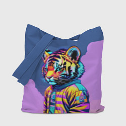 Сумка-шопер Cool tiger cub - pop art, цвет: 3D-принт