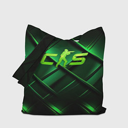 Сумка-шопер CS2 green background, цвет: 3D-принт